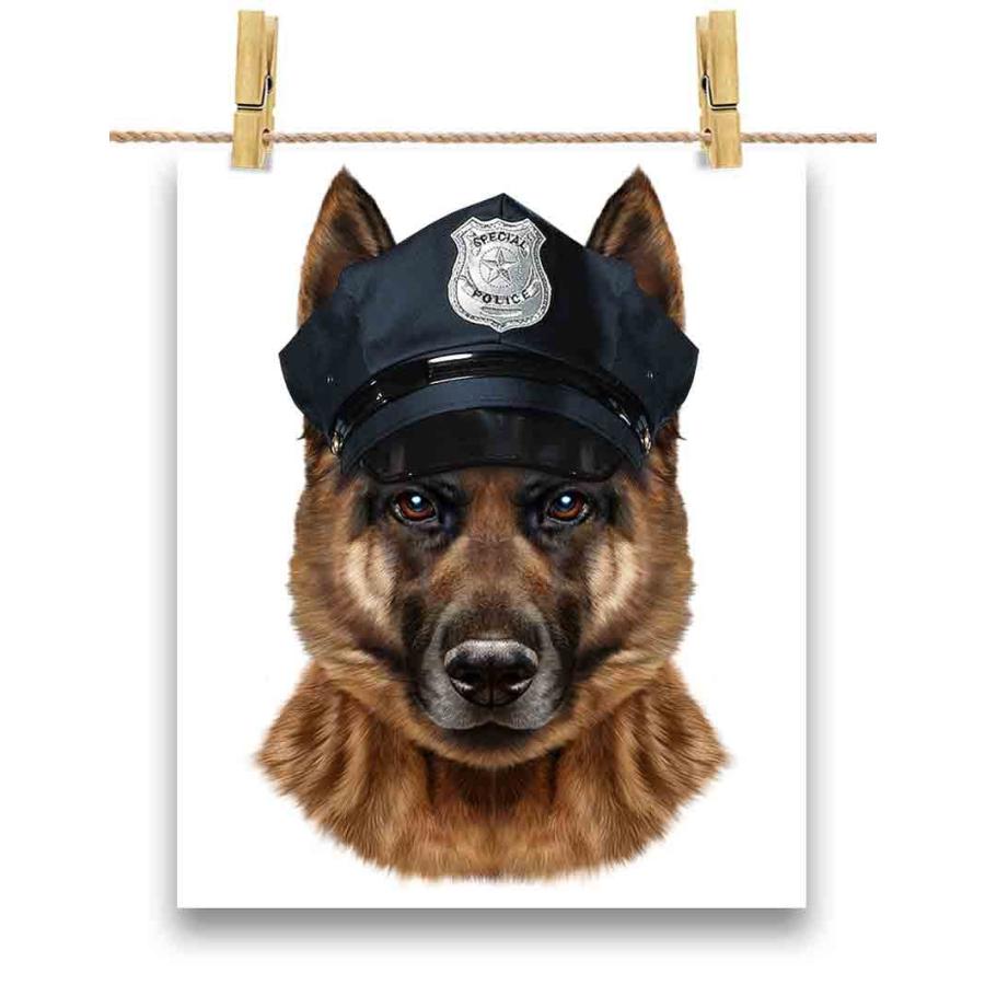 ジャーマンシェパード ドッグ 犬 いぬ 警察官】ポストカード by ジャーマンシェパード ドッグ 犬 いぬ 警察官】ポストカード by