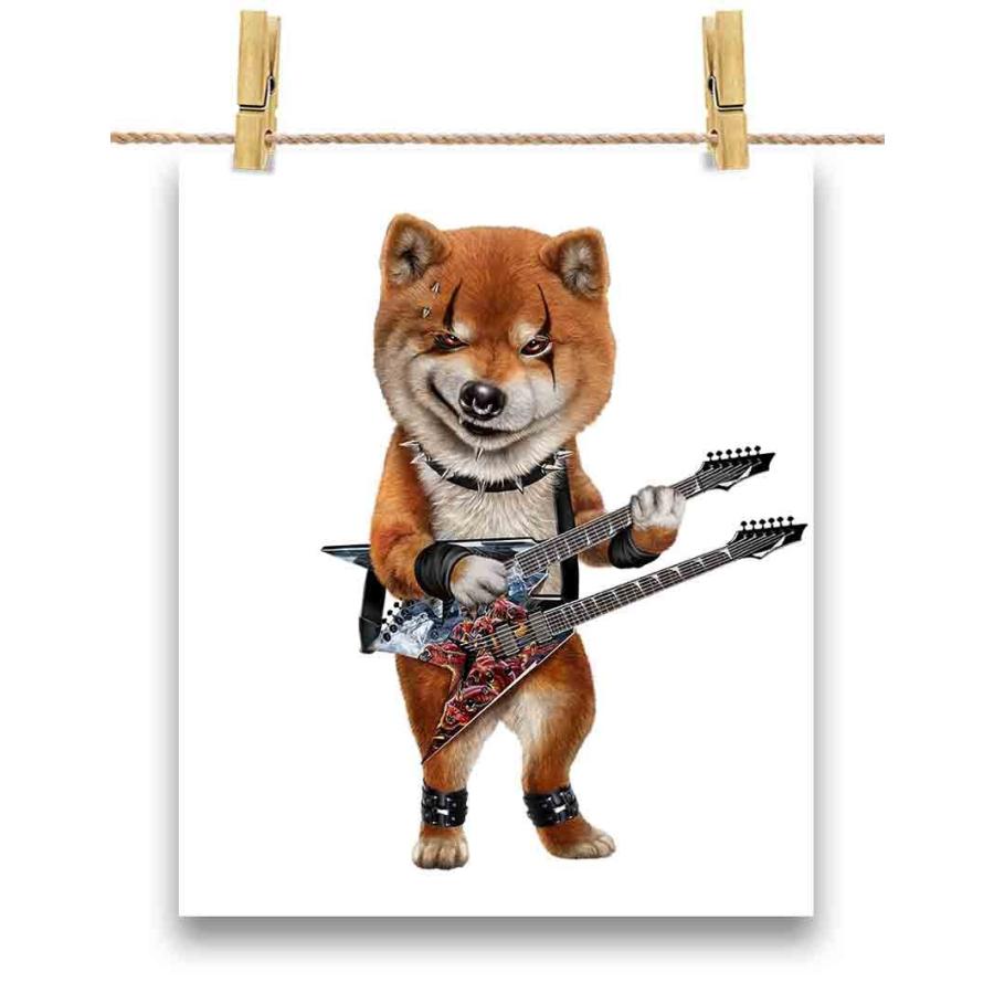 柴犬 ロックスター いぬ 犬】ポストカード by Fox Republic : FOX