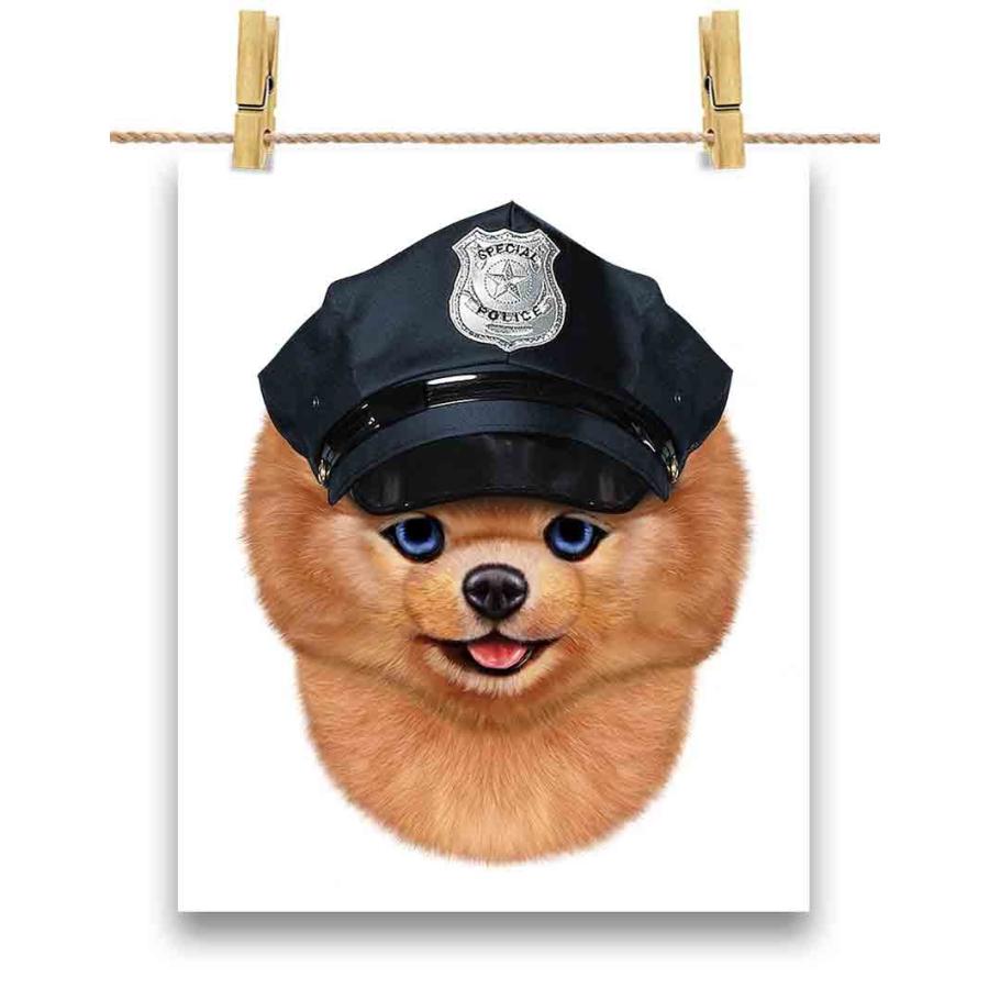 ポメラニアン ドッグ 犬 いぬ 警察官】ポストカード by Fox