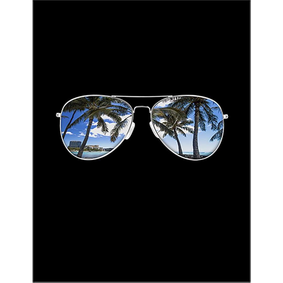 サングラス・南国・ヤシの木・ハワイ・だまし絵】ポストカード : FOX