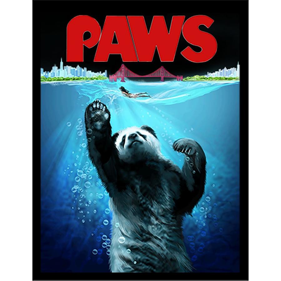 パンダの鉛筆画 赤いフレーム付き 壁掛け　価格交渉どうぞ 海を泳ぐパンダ】ポストカード : FOX REPUBLIC - 通販 - Yahoo