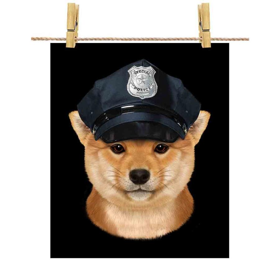 仔犬の 柴犬 ドッグ 犬 いぬ 警察官】ポスター A1サイズ by Fox 仔犬の 柴犬 ドッグ 犬 いぬ 警察官】ポスター A1サイズ by Fox