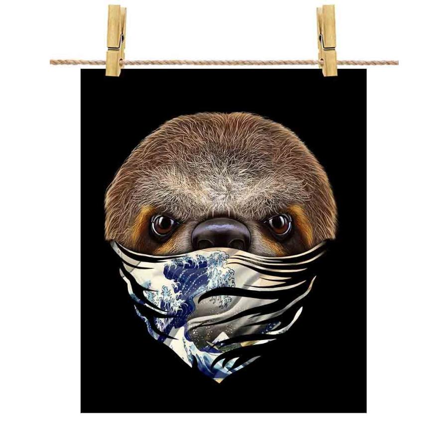 ポスター A3 微笑む ナマケモノ 動物 浮世絵 バンダナ By Fox Republic Poster A3 Sloth1 38 Fox Republic 通販 Yahoo ショッピング