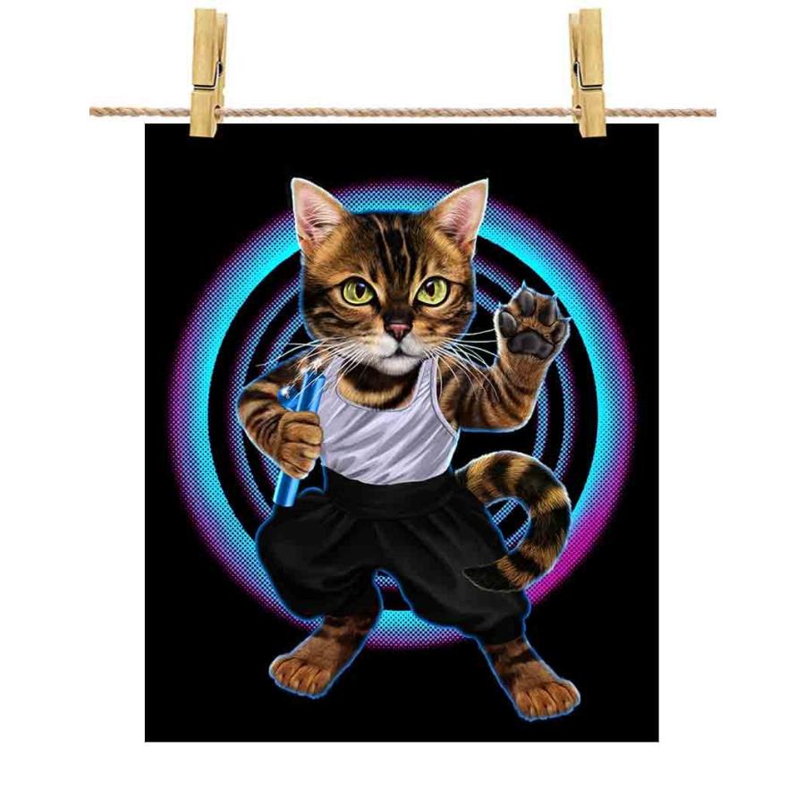 猫 ねこ カンフー】ポスター A4サイズ by Fox Republic : FOX REPUBLIC