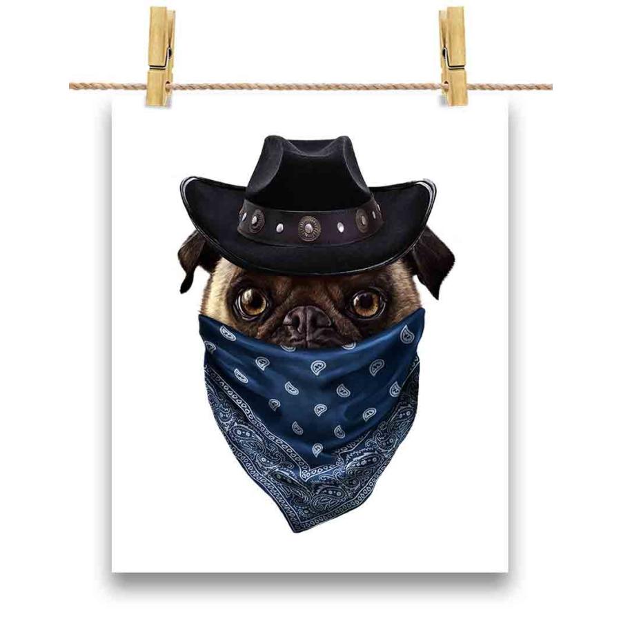 不機嫌なパグ ドッグ 犬 いぬ バンダナ ポスター サイズ By Fox Republic Poster Dog Pug1 23 Fox Republic 通販 Yahoo ショッピング