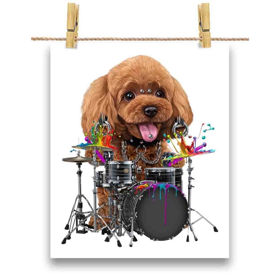 ドラム をたたく プードル いぬ 犬 ポスター サイズ By Fox Republic Poster Dog3 Fox Republic 通販 Yahoo ショッピング