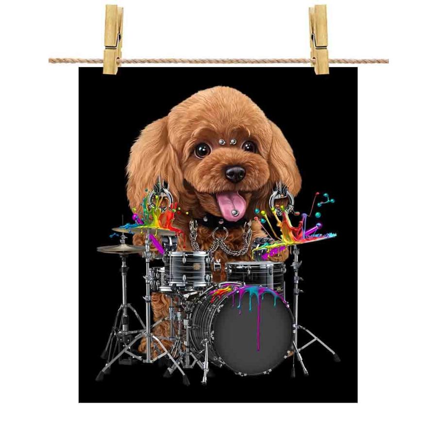 ドラム をたたく プードル いぬ 犬 ポスター サイズ By Fox Republic Poster Dog3 Fox Republic 通販 Yahoo ショッピング