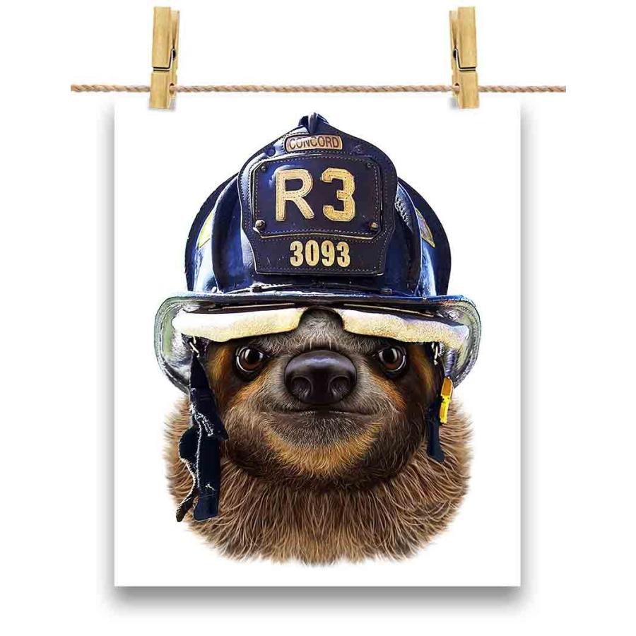 ポスター 微笑む ナマケモノ 動物 消防士 By Fox Republic Poster Sloth1 14 Fox Republic 通販 Yahoo ショッピング