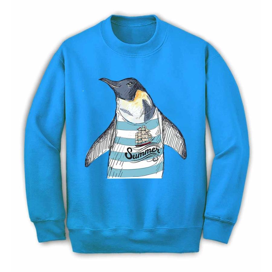 ペンギン 水軍 ボーダー】メンズ スウェット スエット トレーナー by