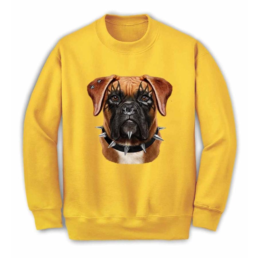 【ボクサー ドッグ 犬 いぬ ロック】メンズ スウェット スエット トレーナー by Fox Republic sweatdogbox