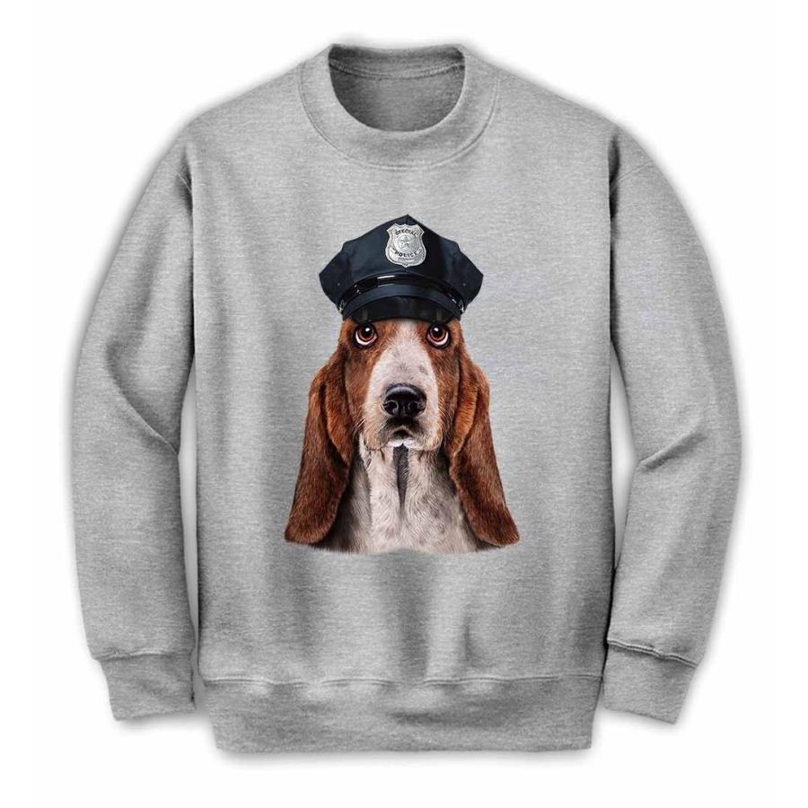 バセットハウンド ドッグ 犬 いぬ 警察官】メンズ スウェット スエット