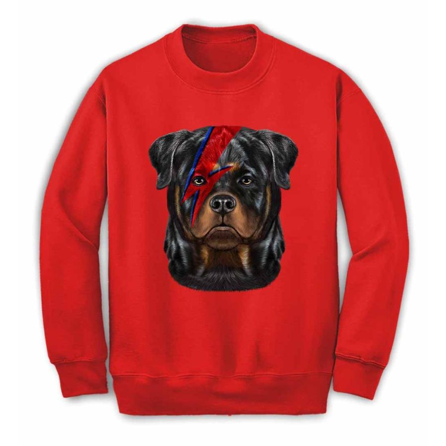 ロットワイラー ロットワイラー ドッグ 犬 いぬ 稲妻 マーク】メンズ スウェット