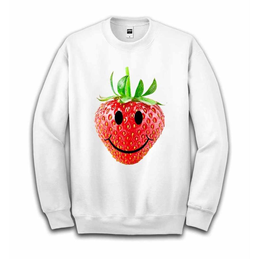 苺・いちご・スマイル 】メンズ スウェット スエット トレーナー : FOX