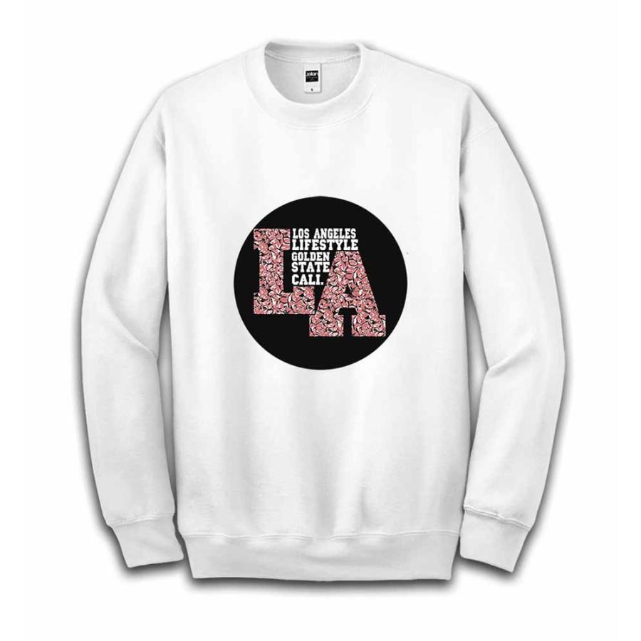 LA・ロサンゼルス・ロゴ】メンズ スウェット スエット トレーナー