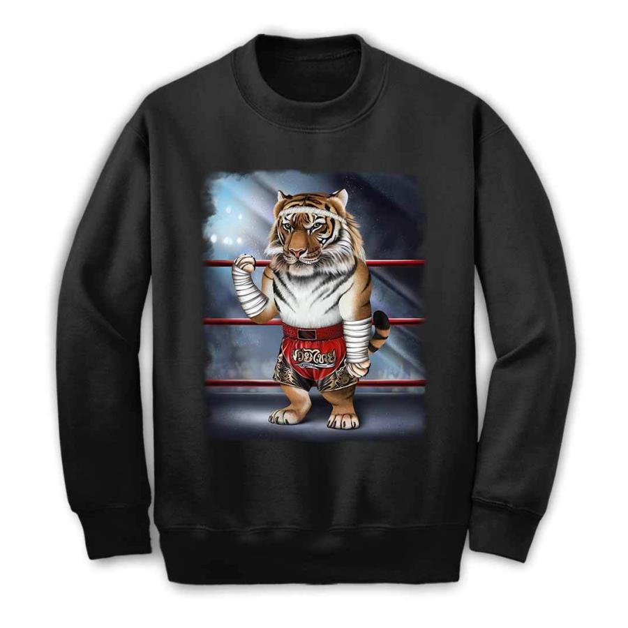 タイ　トレーナー メンズ スウェット トレーナー トラ 虎 ムエタイ キックボクシング