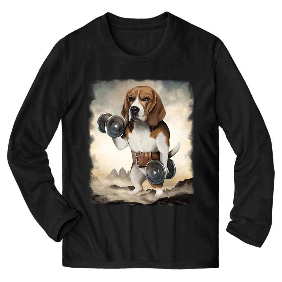 メンズ Tシャツ 長袖 ビーグル 犬 ダンベル 筋トレ 筋肉 モンスター 巨大 By Fox Republic Unisex Long Beagle Set1 Fox Republic 通販 Yahoo ショッピング