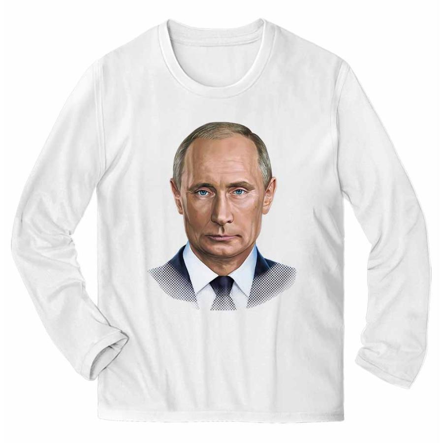 メンズ Tシャツ 長袖 ロシア連邦大統領 プーチン by Fox Republic