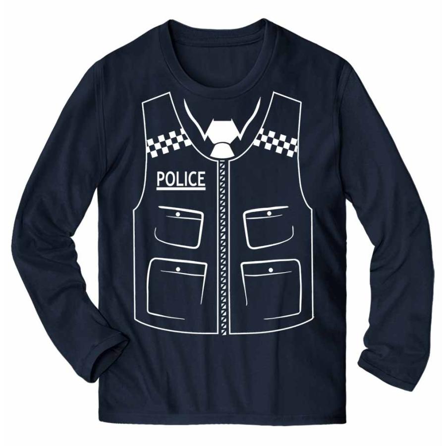 メンズ Tシャツ 長袖 警察官 アメリカ だまし絵 コスチューム by Fox