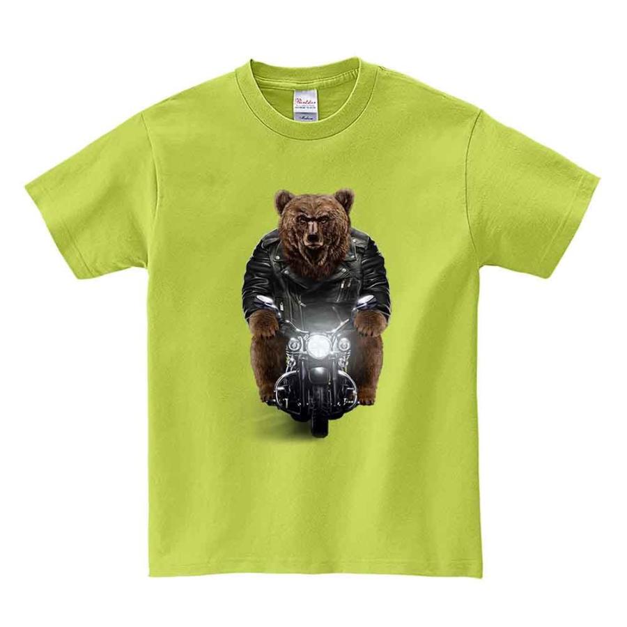 グリズリーベア・クマ・熊・バイク】メンズ 半袖 Tシャツ : FOX グリズリーベア・クマ・熊・バイク】メンズ 半袖 Tシャツ : FOX
