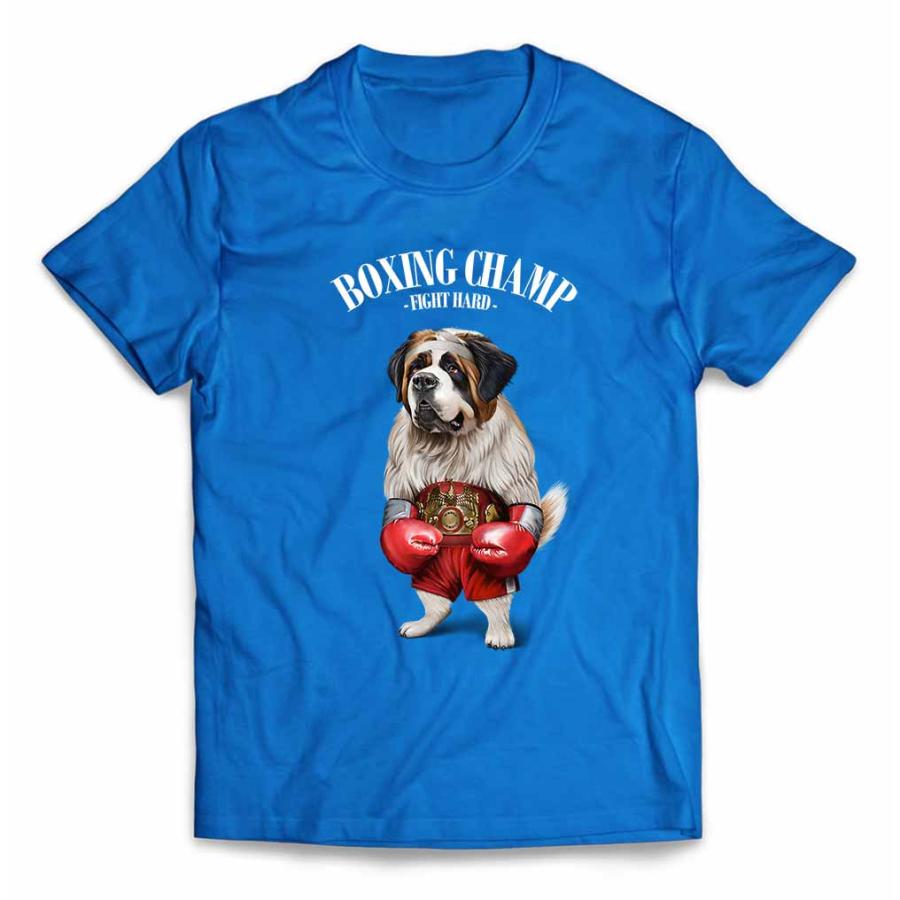 attends Tシャツ 犬 メンズ Tシャツ 半袖 セントバーナード いぬ 犬 ボクシング