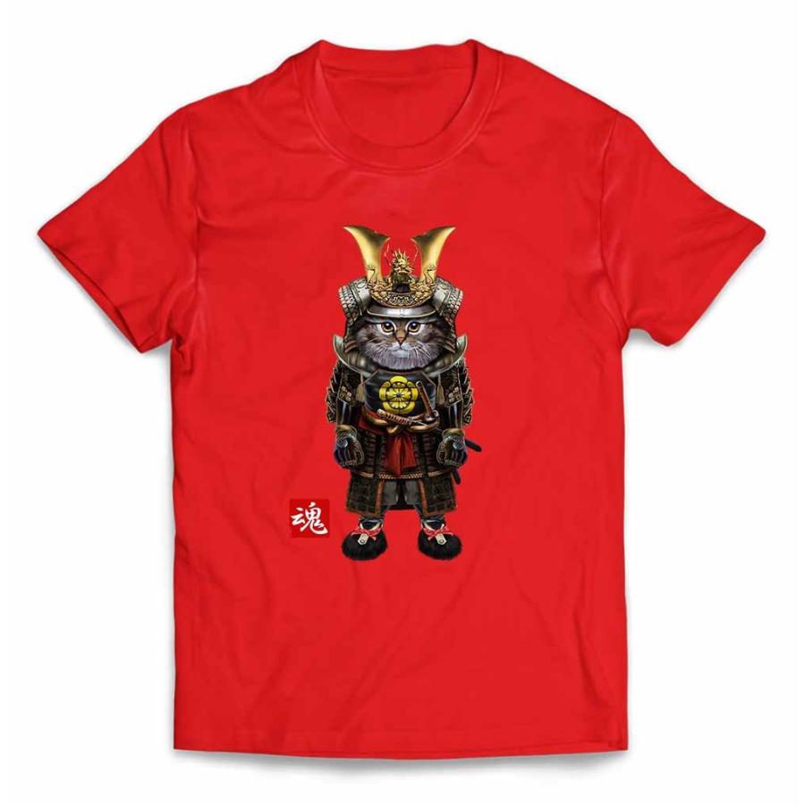 サイベリアン ねこ 侍 将軍 日本 JAPAN】メンズ 半袖 Tシャツ by Fox