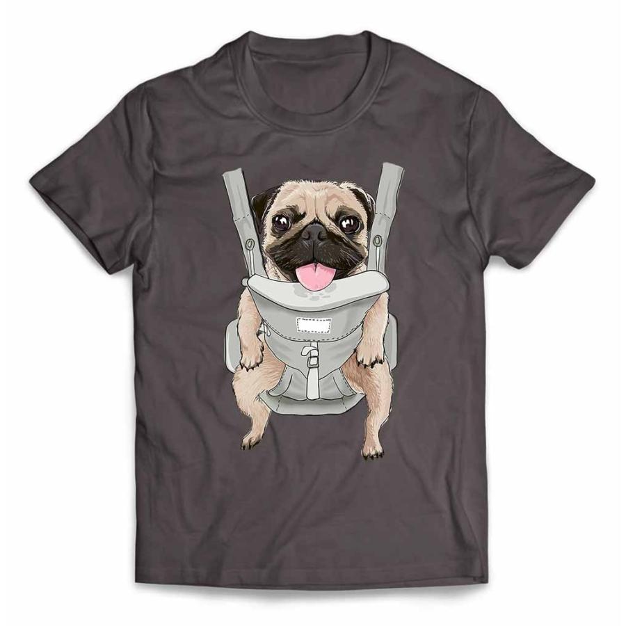 メンズ Tシャツ 半袖 パグ 犬 いぬ 赤ちゃん by Fox Republic : FOX