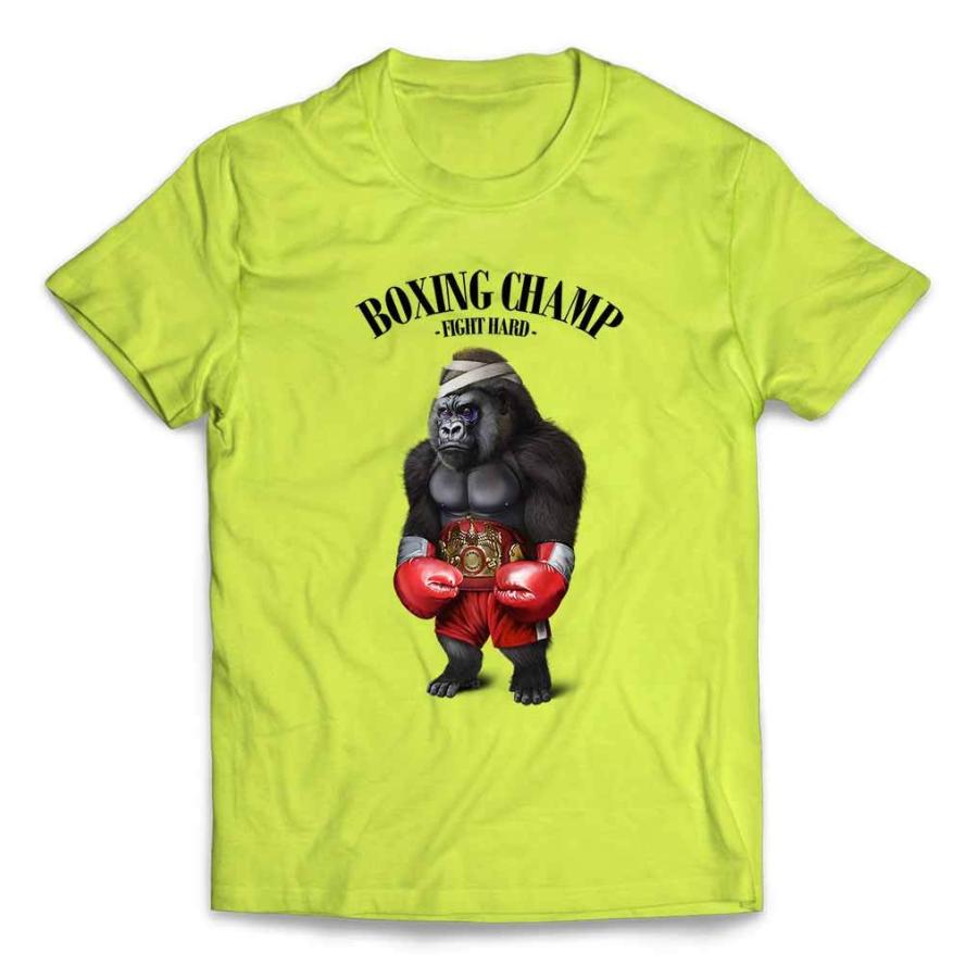 『ゴリラ』 メンズ Tシャツ 半袖 ゴリラ ボクシング チャンピオン 筋肉 筋トレ by