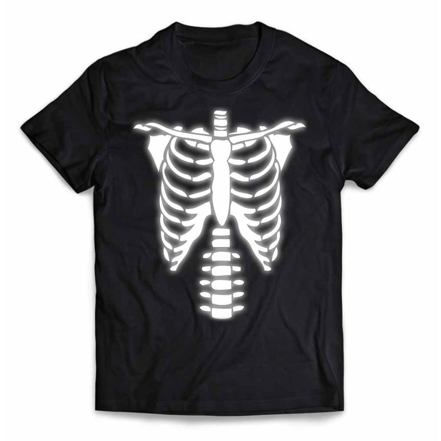 メンズ Tシャツ 半袖 骨 おばけ ハロウィン 仮装 by Fox Republic