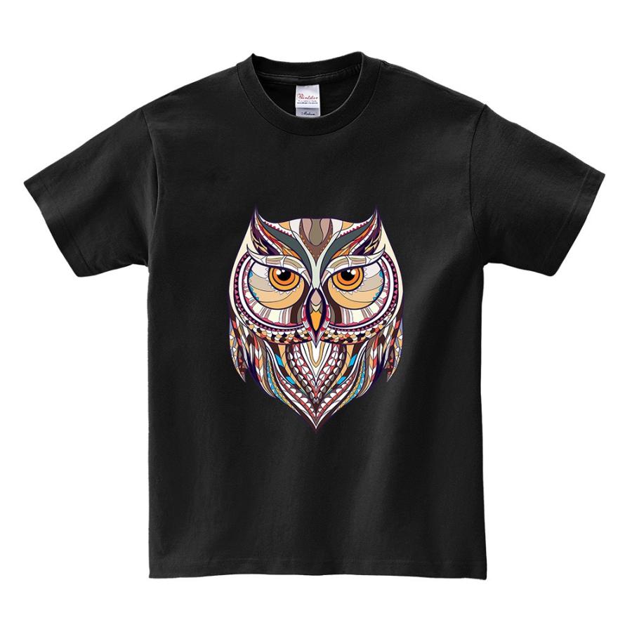 ankoROCK　フクロウ　Tシャツ　ブラック フクロウ】メンズ 半袖 Tシャツ : FOX REPUBLIC - 通販 - Yahoo
