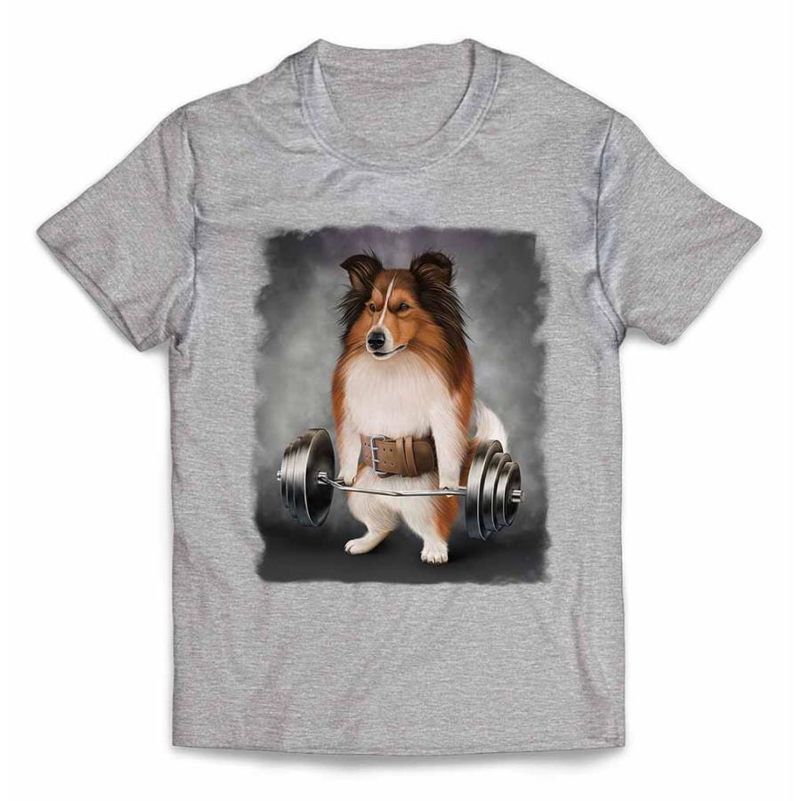 メンズ Tシャツ 半袖 シェルティ いぬ 犬 ボクシング チャンピオン