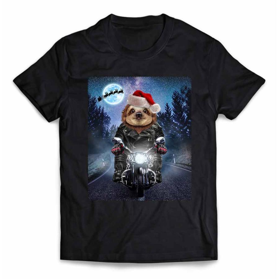メンズ Tシャツ 半袖 ナマケモノの赤ちゃん本舗 バイク クリスマス サンタクロース By Fox Republic Unisex Ss Sloth45 Fox Republic 通販 Yahoo ショッピング