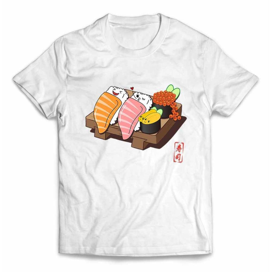 メンズ Tシャツ 半袖 楽しそうな 寿司 すし いくら ウニ by Fox