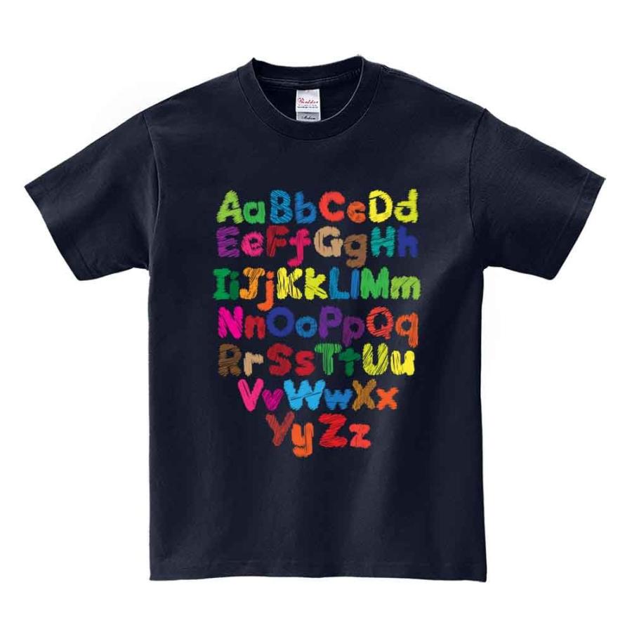 カラフルアルファベット・文字・英語】メンズ 半袖 Tシャツ