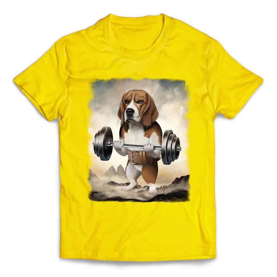 レディース Tシャツ 半袖 ビーグル 犬 筋トレ 筋肉 ウエイトリフティング By Fox Republic W Ss Ps Beagle Set3 Fox Republic 通販 Yahoo ショッピング
