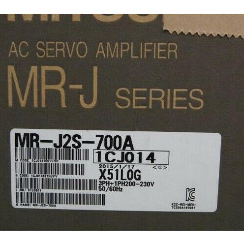 新品　MITSUBISHI　三菱電機　サーボアンプ　保証　MR-J2S-700A