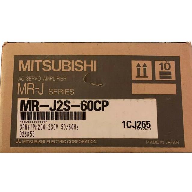 新品　MITSUBISHI　三菱電機　サーボアンプ　MR-J2S-60CP　保証