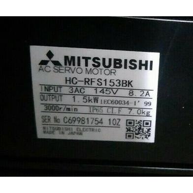 新品　MITSUBISHI　三菱電機　サーボモーター　保証　HC-RFS153BK