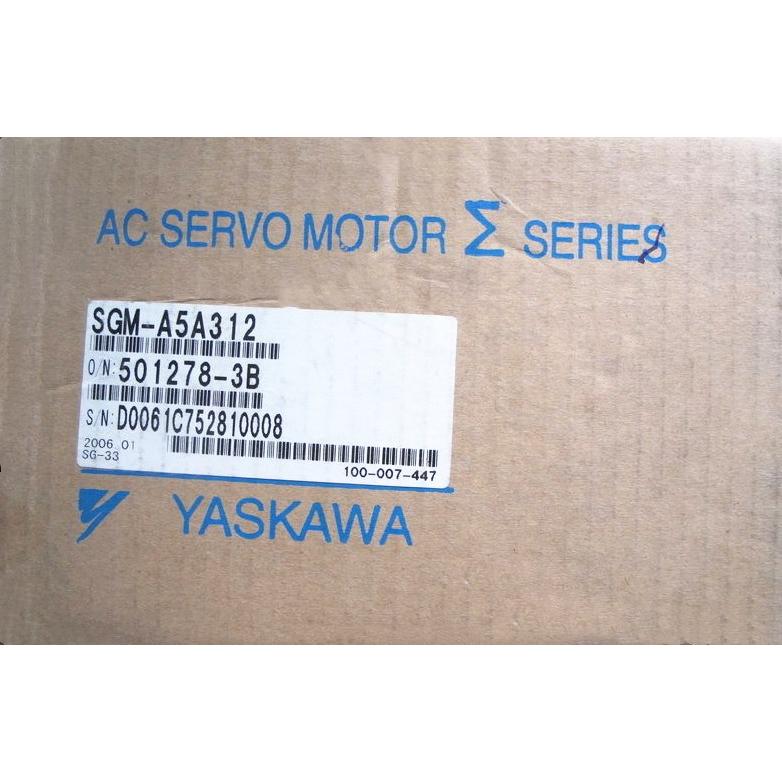 新品　YASKAWA　安川電機　SGM-A5A312　サーボモーター　保証