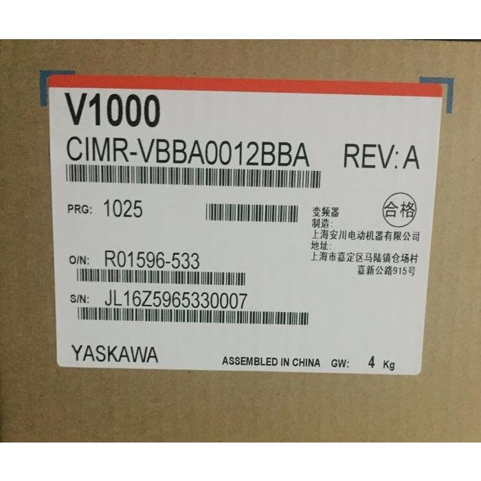 新品　YASKAWA　安川電機　CIMR-VBBA0012BBA　インバーター　保証