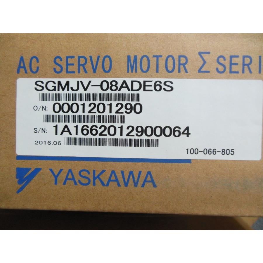 新品　YASKAWA　安川電機　サーボモーター　保証　SGMJV-08ADE6S