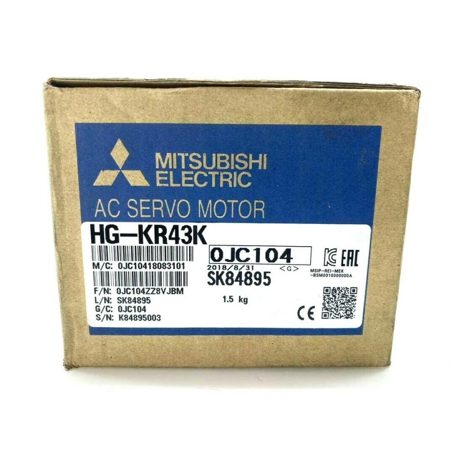 新品 MITSUBISHI 三菱電機 HG-KR43K サーボモーター 保証