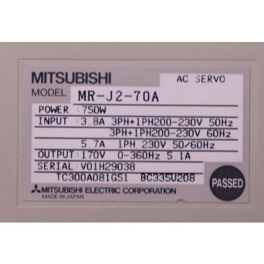 新品 MITSUBISHI 三菱電機 MR-J2-70A サーボアンプ 保証 :010819:Foyaヤフーショップ - 通販 - Yahoo