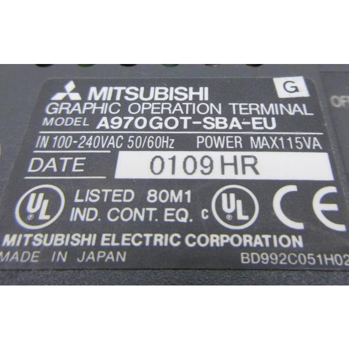 新品 MITSUBISHI 三菱電機 A970GOT-SBA-EU 保証 :012276:Foyaヤフー 