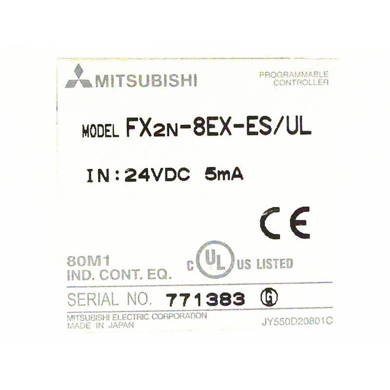 新品　MITSUBISHI　三菱電機　FX2N-8EX-ES　UL　保証