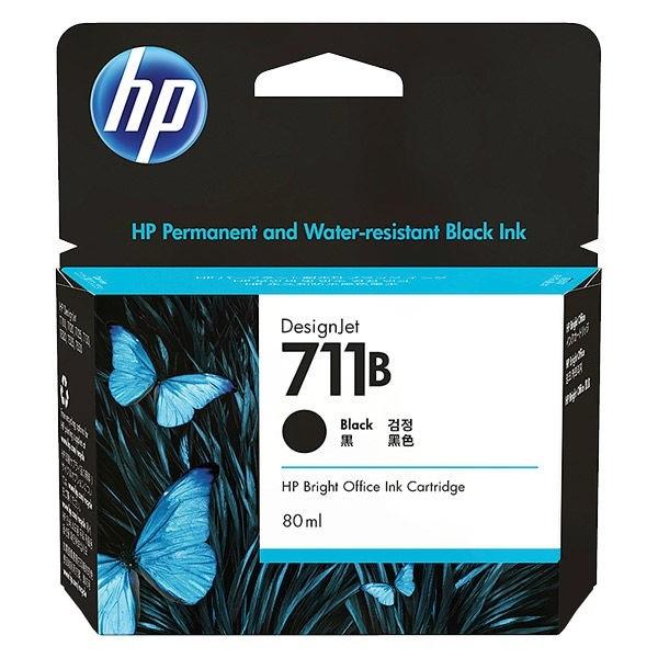 HP711B（3WX01A）インクカートリッジ ブラック 顔料系 80ml 純正品 ※こちらの商品は代引きご利用出来ません。｜fpc