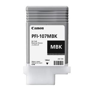 PFI-107MBK マットブラック 顔料インクタンク 130ml 純正品（6704B001）　※代引きはご利用出来ません