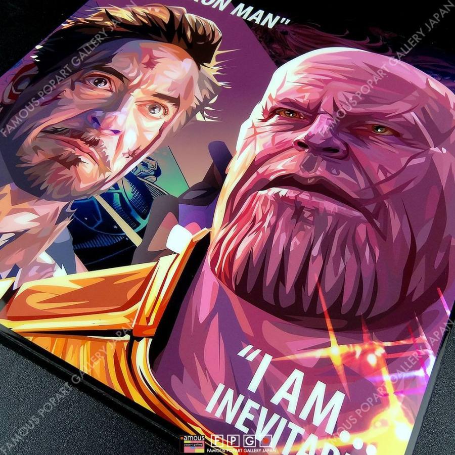 ポップアートパネル インテリア アート ポスター 絵 壁掛け 絵画 Tony Vs Thanos トニー Vs サノス キータタット シティケット Sサイズ Pape Mv093 Famous Popart Gallery Japan 通販 Yahoo ショッピング