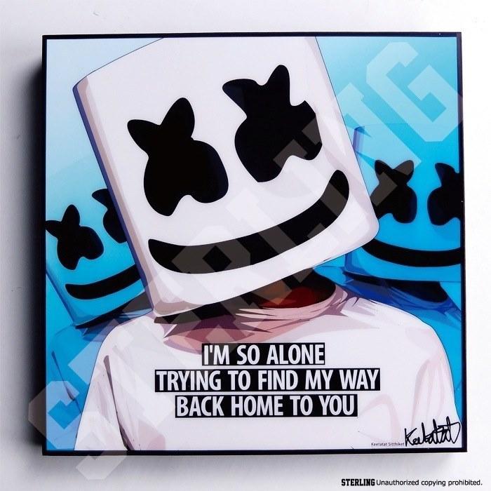 ポップアートパネル インテリア アート ポスター 絵 DJ.MARSHMELLO DJ
