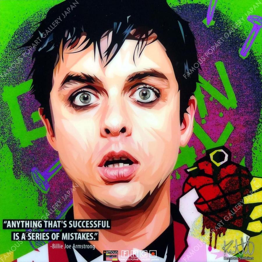 ポップアートパネル インテリア アート ポスター 絵 壁掛け 絵画 Billie Joe Green Day ビリー ジョー グリーン デイ キータタット シティケット Sサイズ Papm 216 Famous Popart Gallery Japan 通販 Yahoo ショッピング