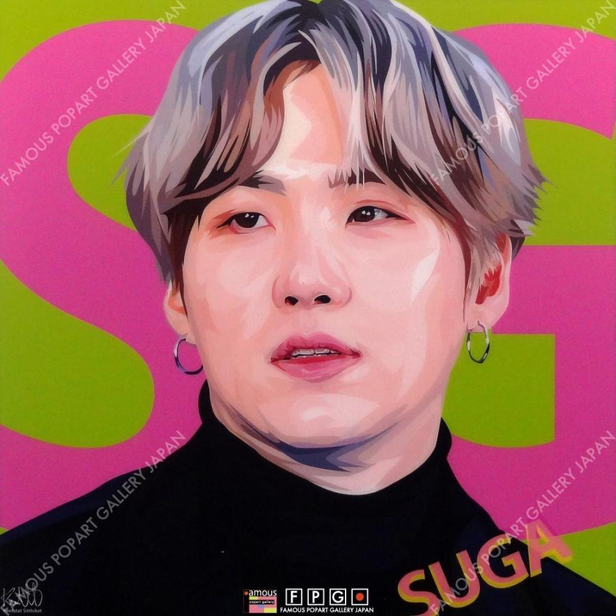 ポップアートパネル インテリア アート ポスター 絵 SUGA BTS シュガ